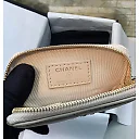 cc CO-CO Card Holder 12cm/4.7in Gold Hardware For Women Beige