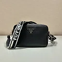 Pra Bag With Shoulder Strap Black For Women, Women’s Bags 8.6in/22cm 1BH082_2DKV_F0002_V_3OM