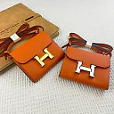 H Constance empson leather bag size:13*11.8cm