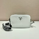 Pra Bag With Shoulder Strap White For Women, Women’s Bags 8.6in/22cm 1BH082_2DKV_F0009_V_3OM
