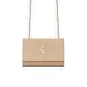 Y Kate Small Chain Bag in Grain de Poudre Embossed Leather
