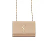 Y Kate Small Chain Bag in Grain de Poudre Embossed Leather