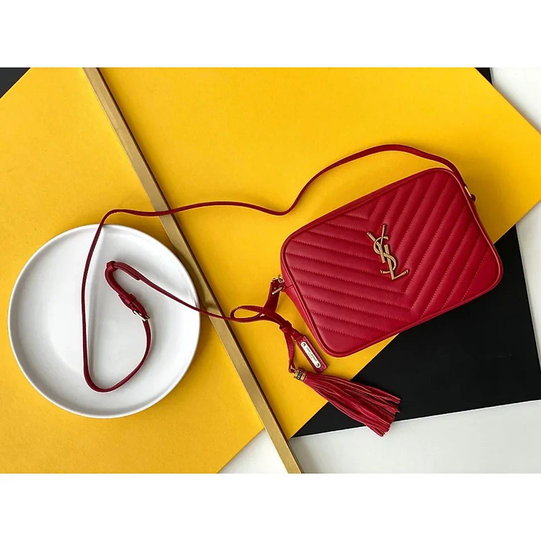 Y Lou Camera Bag In Quilted Leather