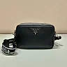 Pra Bag With Shoulder Strap Black For Women, Women’s Bags 8.6in/22cm 1BH082_2DKV_F0002_V_3OM