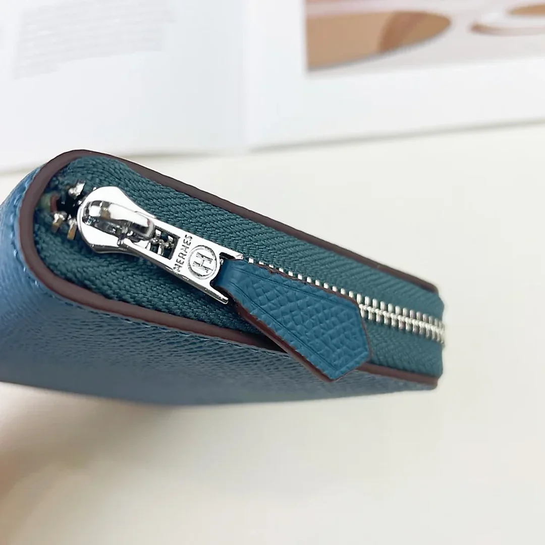 H Silk’in Empson-Barenia leather wallets size : 9.5 x 11.5 cm