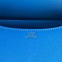 H Constance 18 Bleu Hydra Chevre Gold Hardware