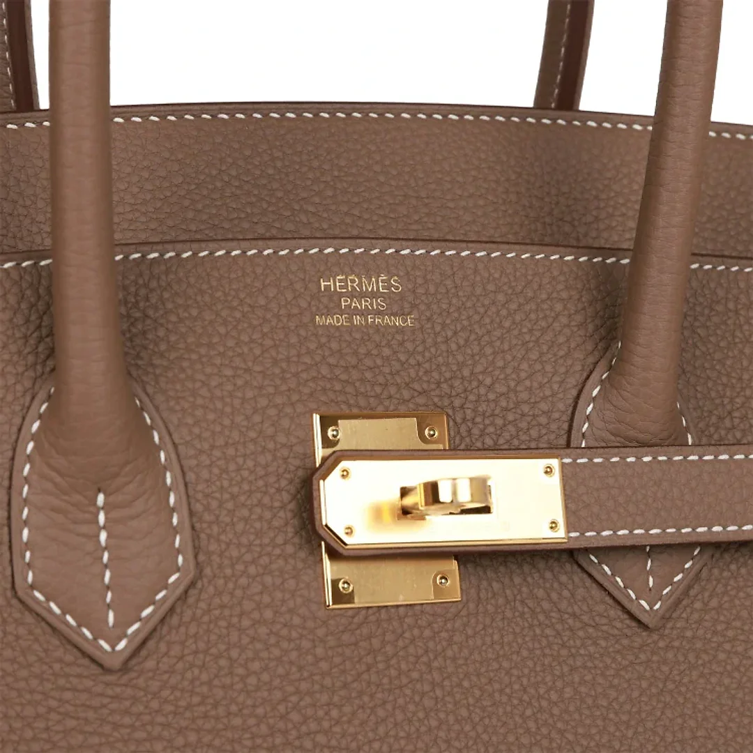 H Birkin 35 Etoupe Togo Gold Hardware