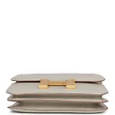 H Constance 18 Gris Perle Swift Gold Hardware