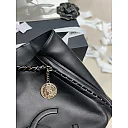 CC Soft Calfskin Shopping Bag Top Handle Black