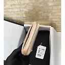 cc CO-CO Card Holder 12cm/4.7in Gold Hardware For Women Beige