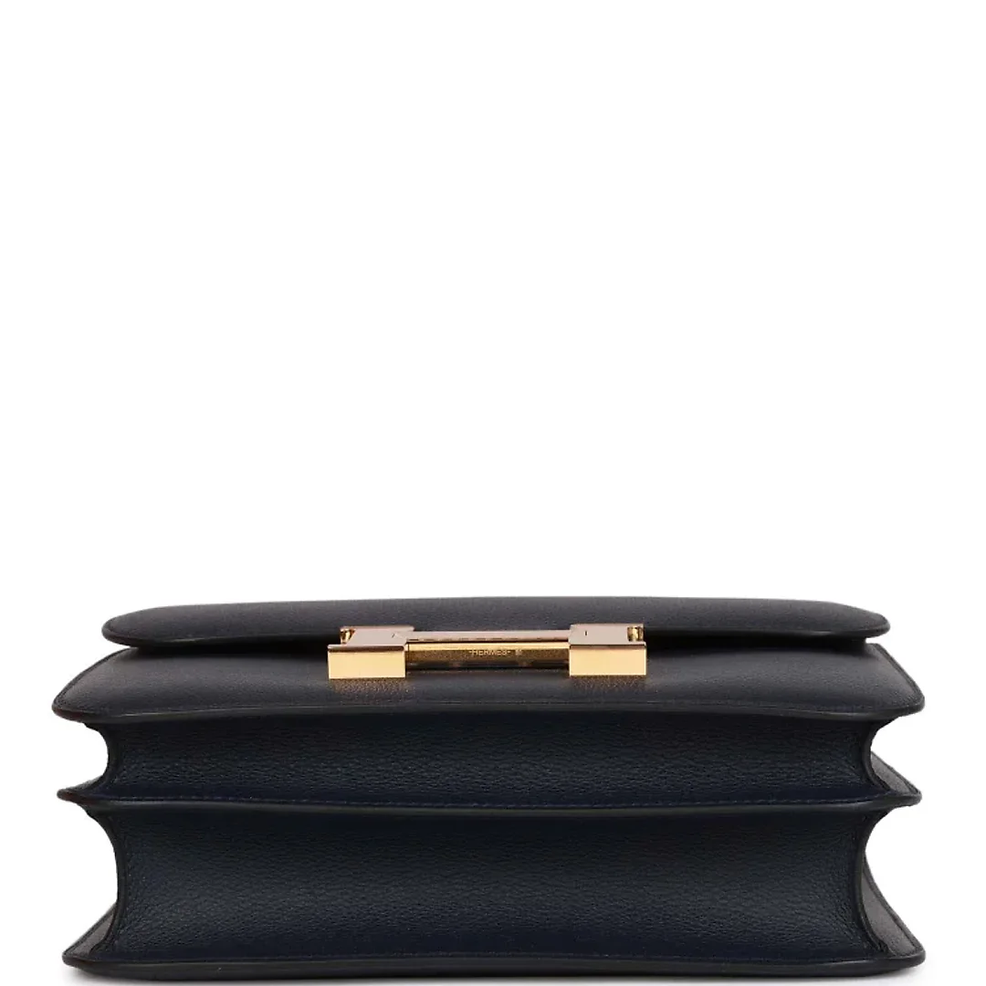 H Constance 24 Bleu Nuit Evercolor Gold Hardware