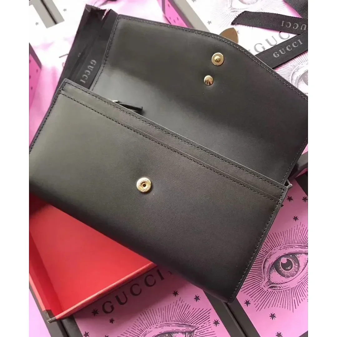 GG Sylvie leather continental wallet 476084