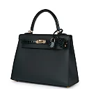 H Kelly Sellier 25 Vert Rousseau Madame and Shiny Niloticus Crocodile Touch Gold Hardware