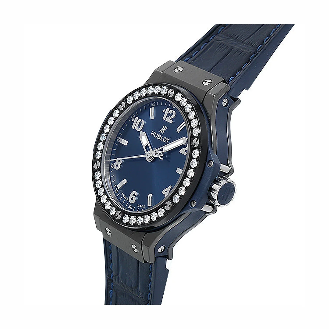 Hublot Big Bang, Ceramic Blue Diamonds, 38mm, Ref# 361.CM.7170.LR.1204