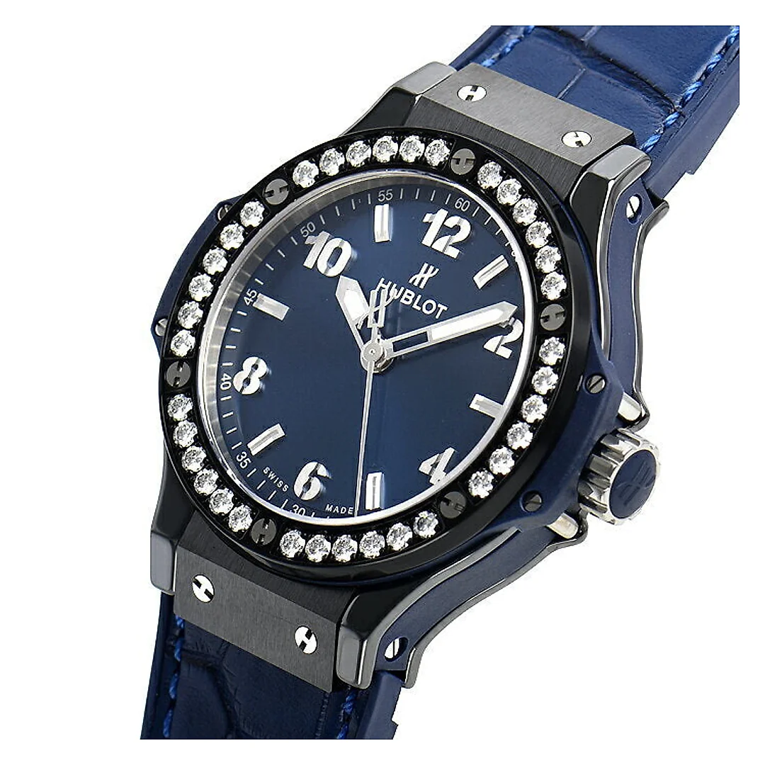 Hublot Big Bang, Ceramic Blue Diamonds, 38mm, Ref# 361.CM.7170.LR.1204