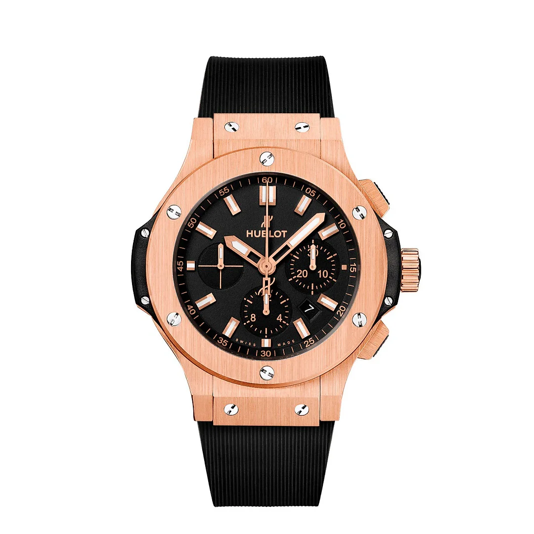 Hublot Big Bang, Gold Chronograph, 18k Rose Gold, 44 mm, Ref# 301.RX.1180.RX