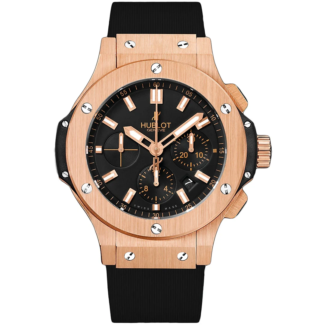 Hublot Big Bang, Gold Chronograph, 18k Rose Gold, 44 mm, Ref# 301.RX.1180.RX