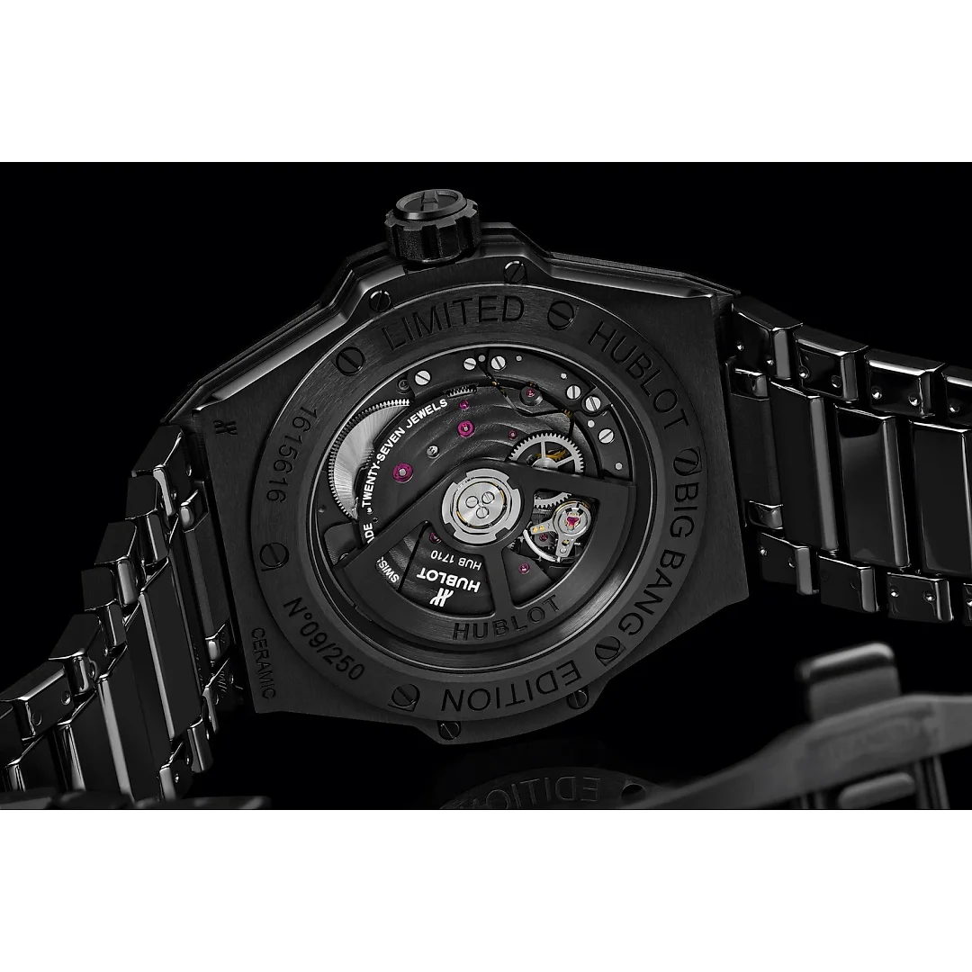 Hublot Big Bang INTEGRATED TIME ONLY ALL BLACK Ref# 456.CX.0140.CX