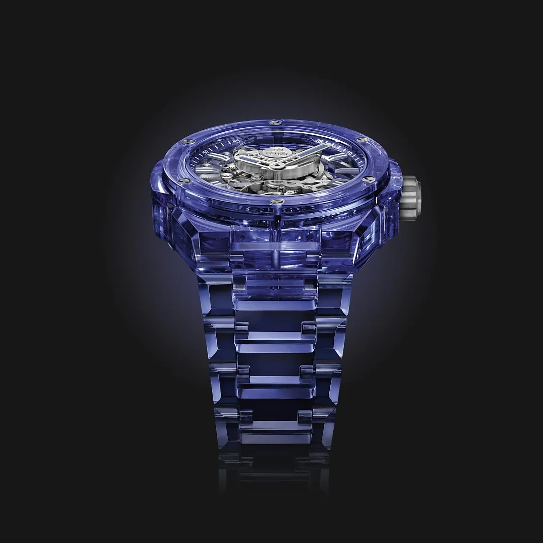 Hublot Big Bang Integrated Tourbillon Full Blue Sapphire, 43mm, Ref# 455.JL.0120.JL