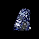 Hublot Big Bang Integrated Tourbillon Full Blue Sapphire, 43mm, Ref# 455.JL.0120.JL