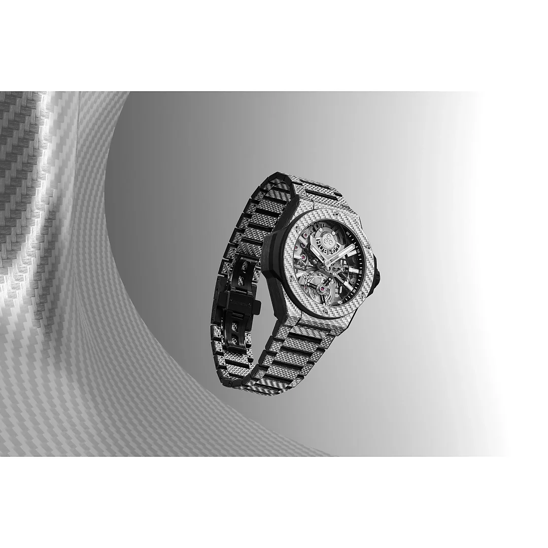 Hublot Big Bang Integrated Tourbillon Full Carbon, 43mm, Carbon Fiber and Texalium® Upper Layer, Ref# 455.YS.0170.YS
