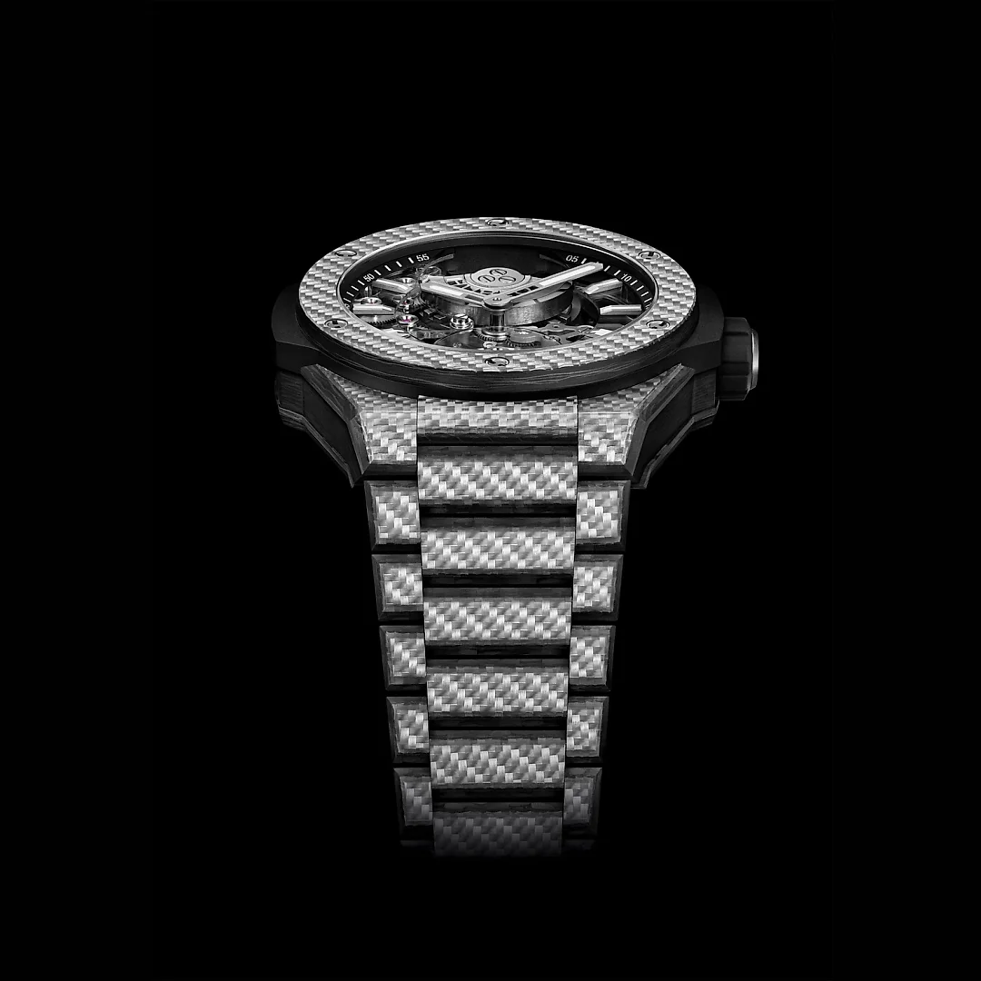Hublot Big Bang Integrated Tourbillon Full Carbon, 43mm, Carbon Fiber and Texalium® Upper Layer, Ref# 455.YS.0170.YS