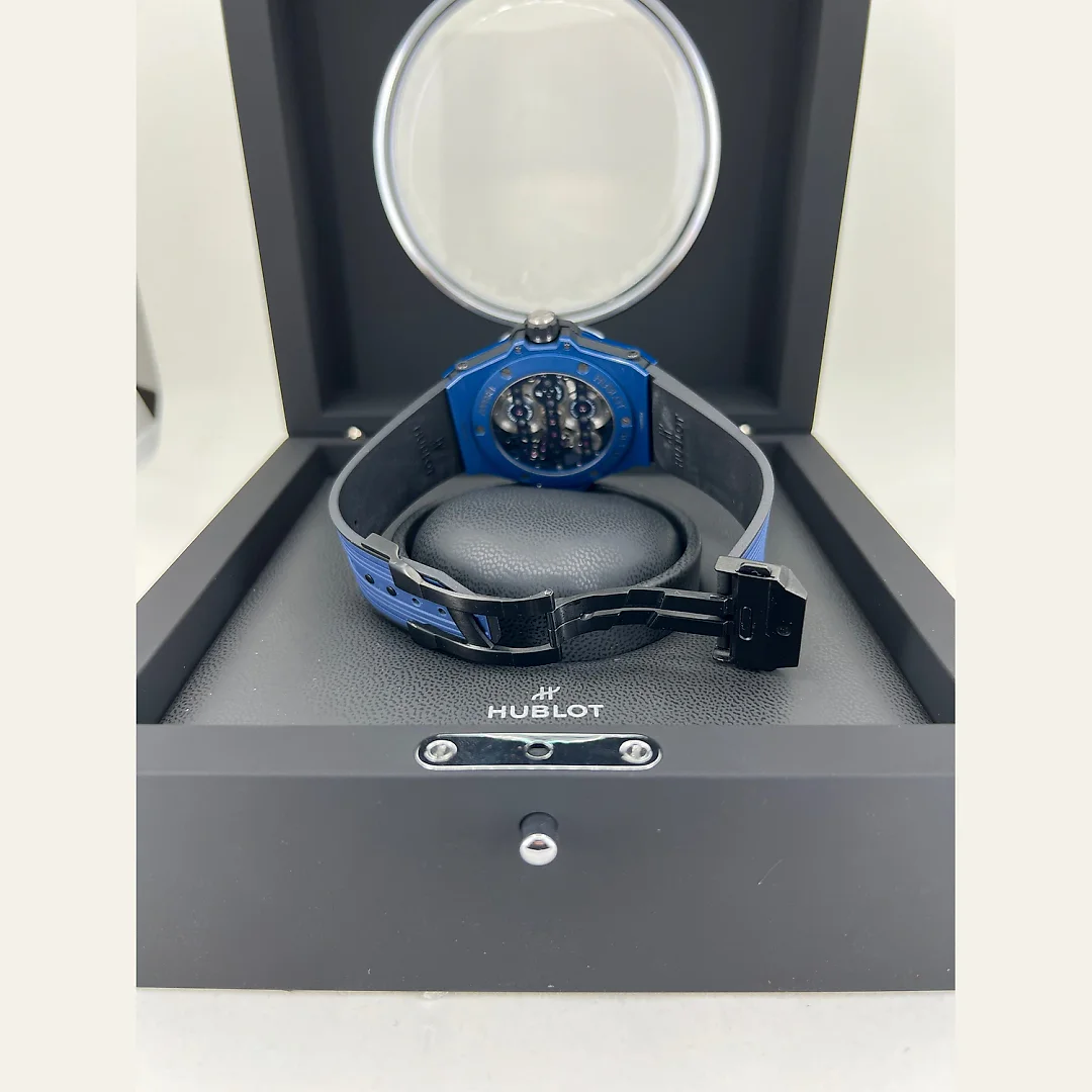 Hublot Big Bang Meca-10 Ceramic Blue 45mm, Ref# 414.EX.5123.RX