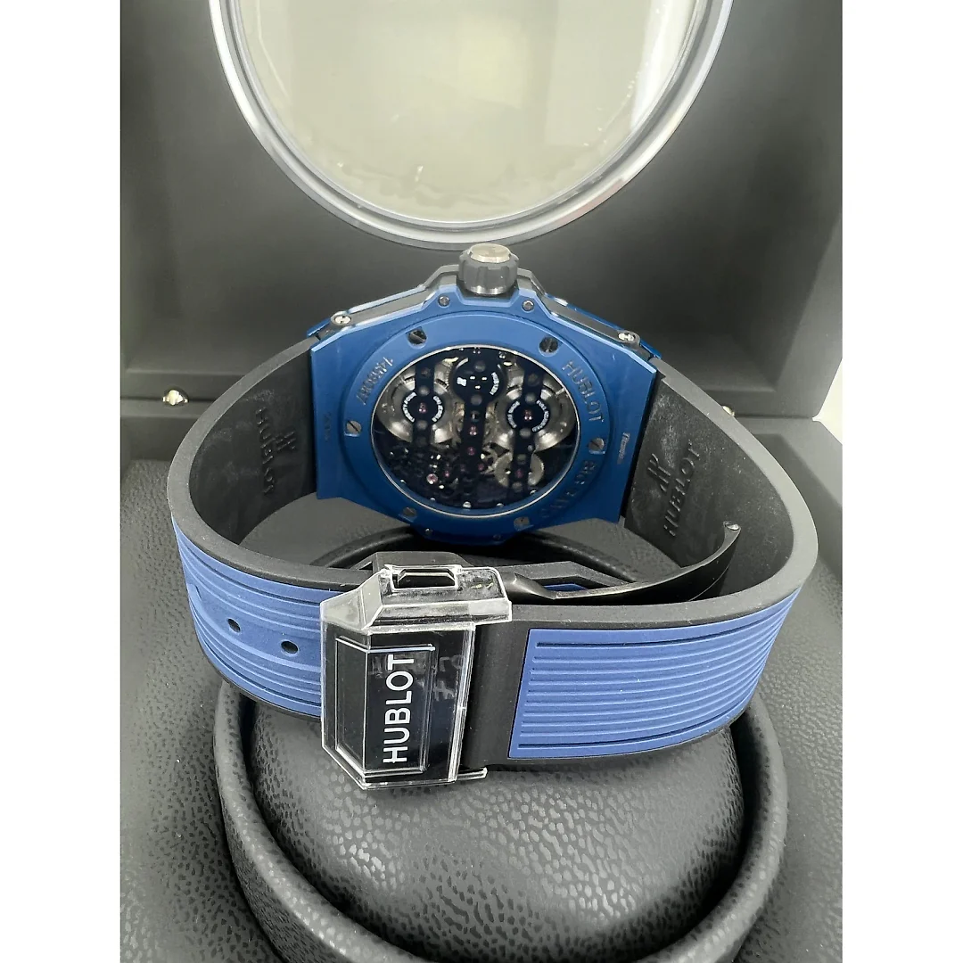 Hublot Big Bang Meca-10 Ceramic Blue 45mm, Ref# 414.EX.5123.RX