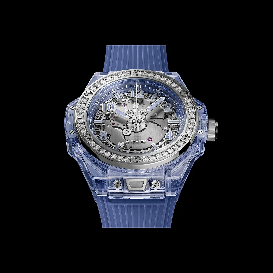Hublot Big Bang ONE CLICK BLUE SAPPHIRE DIAMONDS Ref# 465.JL.4802.RT.1204