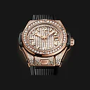 Hublot Big Bang ONE CLICK KING GOLD FULL PAVÃ‰ Ref# 485.OX.9000.RX.1604