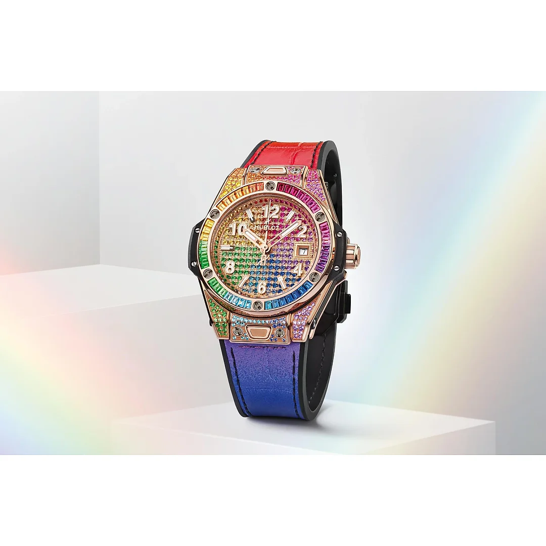 Hublot Big Bang ONE CLICK KING GOLD RAINBOW Ref# 485.OX.9900.LR.0999