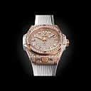 Hublot Big Bang ONE CLICK KING GOLD WHITE FULL PAVÃ‰ Ref# 465.OE.9010.RW.1604