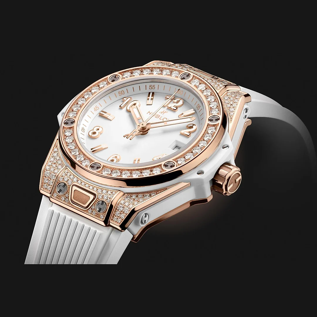 Hublot Big Bang ONE CLICK KING GOLD WHITE PAVÉ Ref# 485.OE.2080.RW.1604