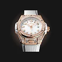 Hublot Big Bang ONE CLICK KING GOLD WHITE PAVÃ‰ Ref# 485.OE.2080.RW.1604