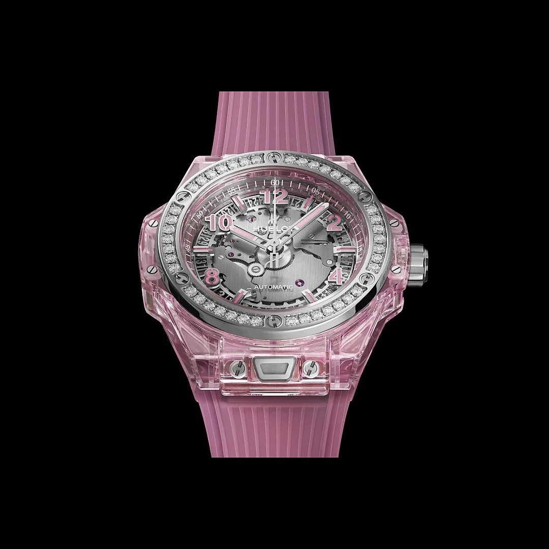 Hublot Big Bang ONE CLICK PINK SAPPHIRE DIAMONDS Ref# 465.JP.4802.RT.1204