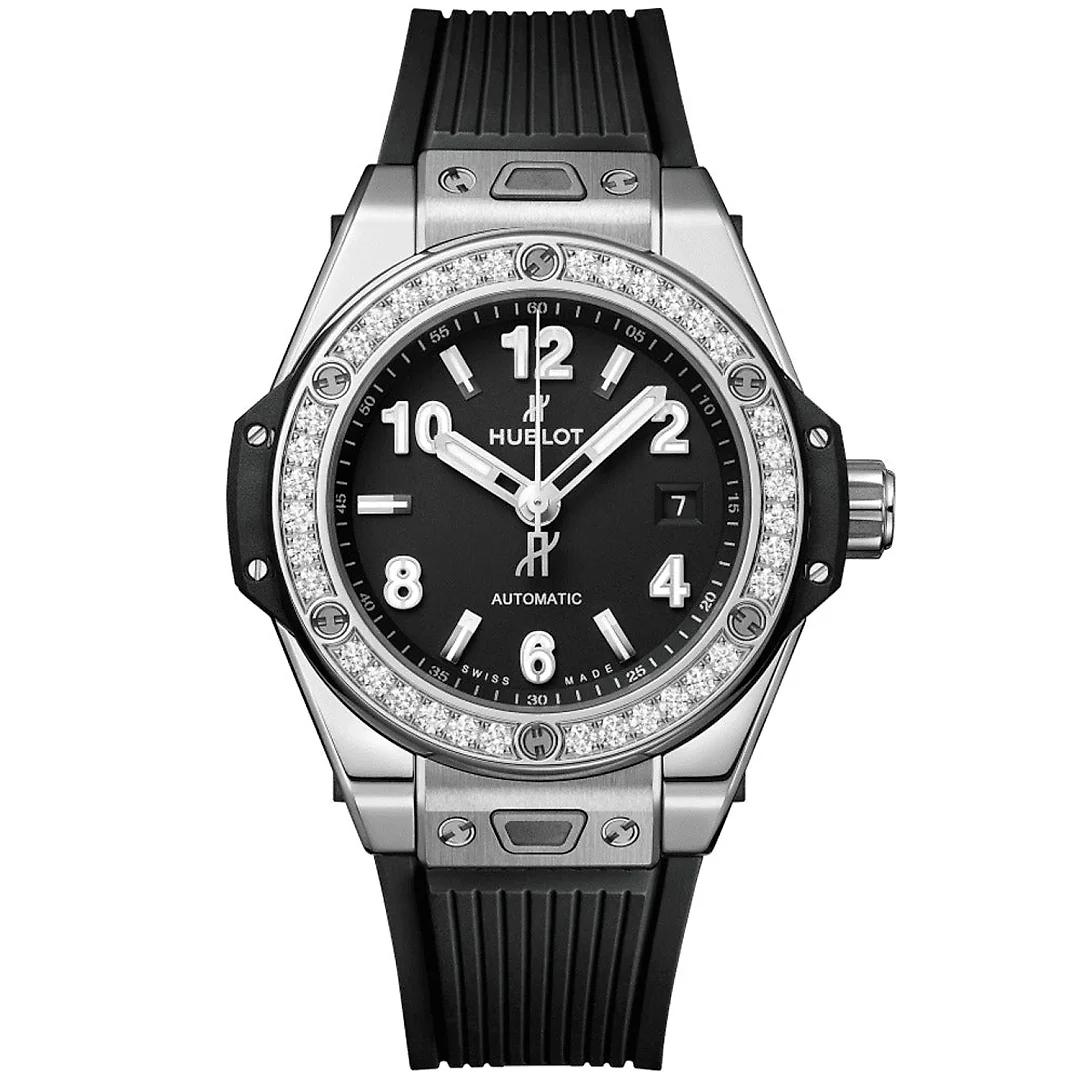 Hublot Big Bang One Click Steel Diamonds 33mm, Ref# 485.SX.1170.RX.1204
