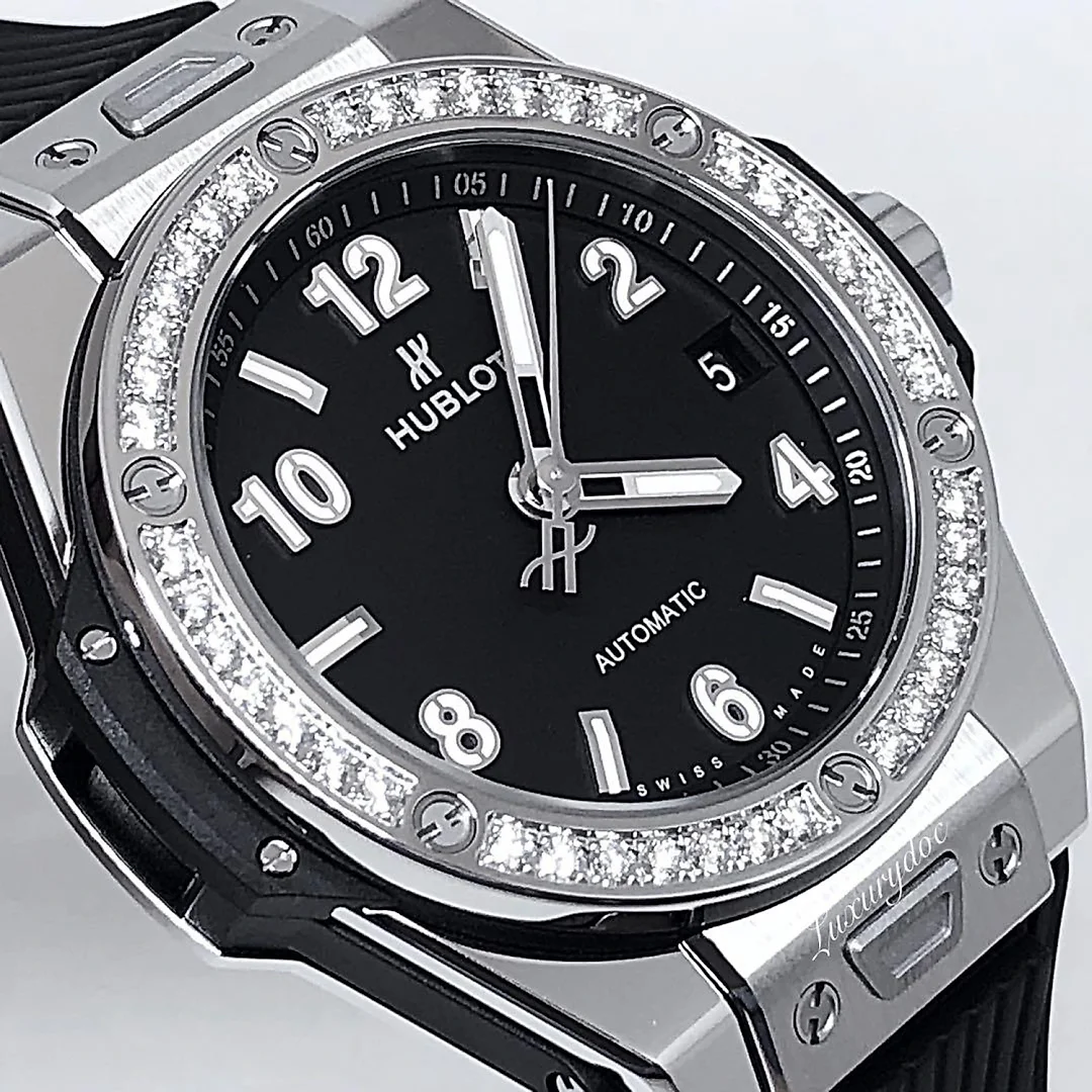 Hublot Big Bang, One Click Steel Diamonds 39mm, Ref# 465.SX.1170.RX.1204