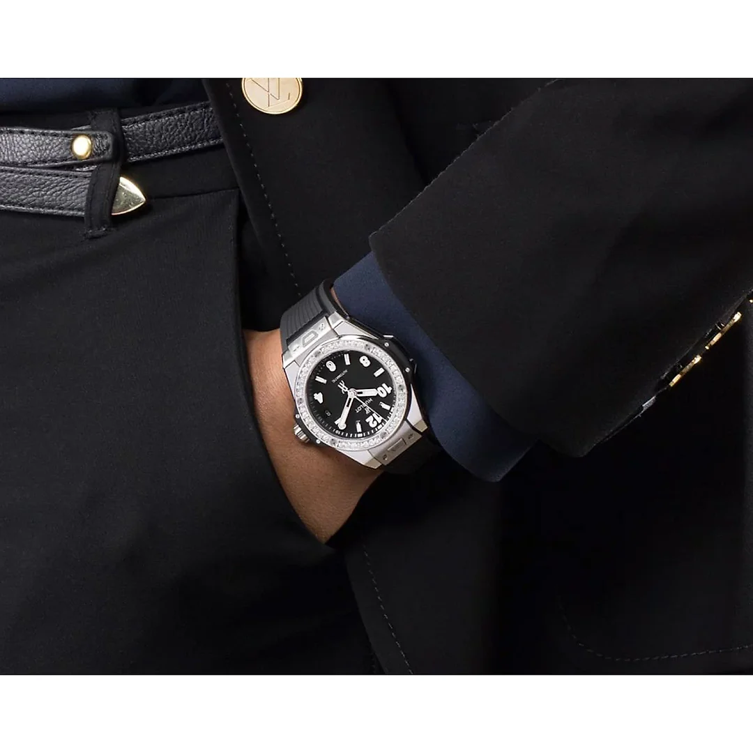 Hublot Big Bang, One Click Steel Diamonds 39mm, Ref# 465.SX.1170.RX.1204