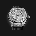 Hublot Big Bang ONE CLICK STEEL FULL PAVÃ‰ Ref# 485.SX.9000.RX.1604