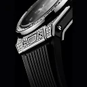 Hublot Big Bang ONE CLICK STEEL PAVÃ‰ Ref# 485.SX.1270.RX.1604