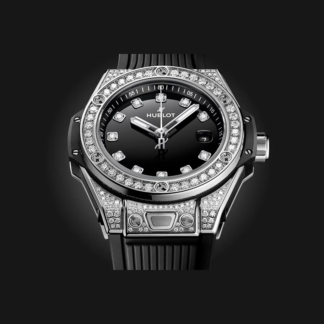 Hublot Big Bang ONE CLICK STEEL PAVÃ‰ Ref# 485.SX.1270.RX.1604