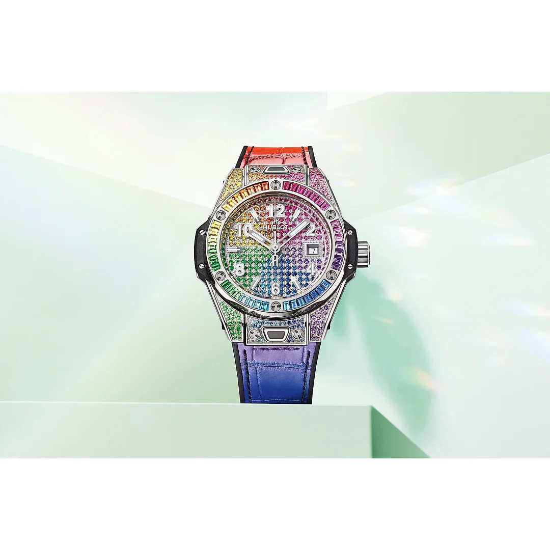 Hublot Big Bang ONE CLICK STEEL RAINBOW Ref# 485.SX.9900.LR.0999