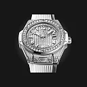 Hublot Big Bang ONE CLICK STEEL WHITE FULL PAVÃ‰ Ref# 485.SE.9000.RW.1604