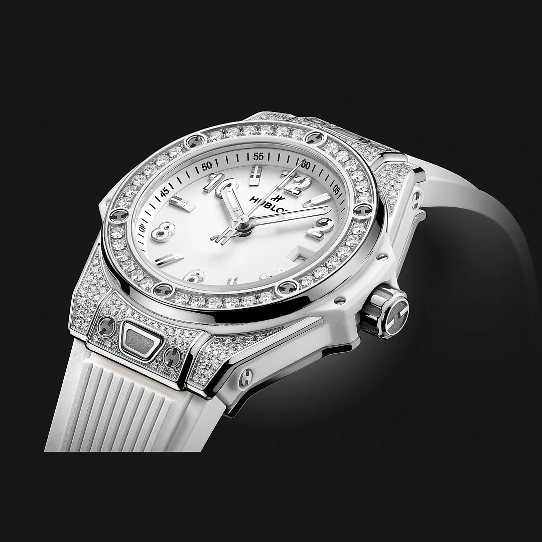 Hublot Big Bang ONE CLICK STEEL WHITE PAVÃ‰ Ref# 485.SE.2010.RW.1604