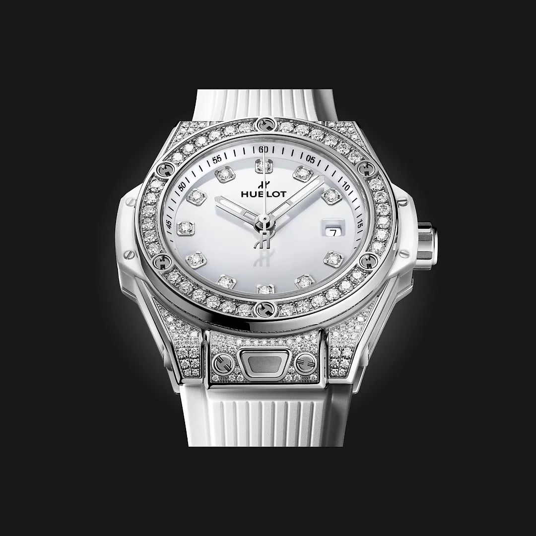 Hublot Big Bang ONE CLICK STEEL WHITE PAVÃ‰ Ref# 485.SE.2210.RW.1604