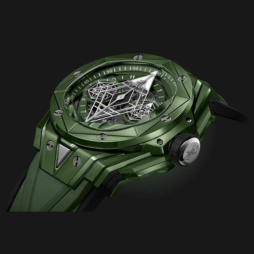 Hublot Big Bang SANG BLEU II GREEN CERAMIC Ref# 418.GX.5207.RX.MXM22