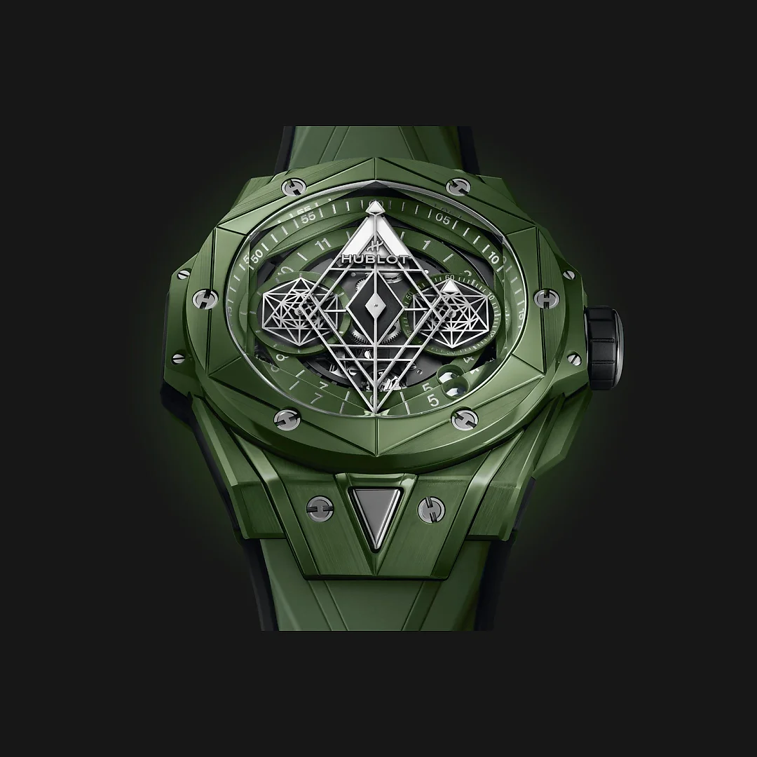 Hublot Big Bang SANG BLEU II GREEN CERAMIC Ref# 418.GX.5207.RX.MXM22