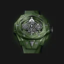 Hublot Big Bang SANG BLEU II GREEN CERAMIC Ref# 418.GX.5207.RX.MXM22