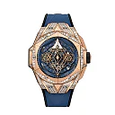 Hublot Big Bang SANG BLEU II KING GOLD BLUE PAVÃ‰ Ref# 418.OX.5108.RX.1604.MXM20