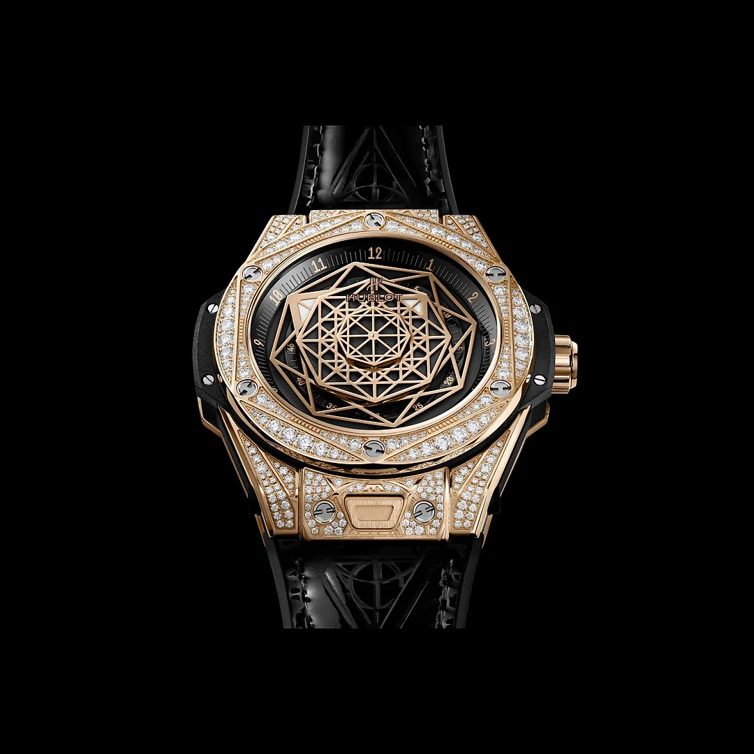 Hublot Big Bang SANG BLEU KING GOLD PAVÃ‰ Ref# 465.OS.1118.VR.1704.MXM18